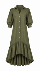 Green Chloe Promenade Maxi Dress