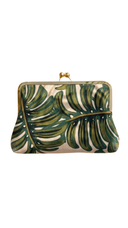 Monstera Crossbody Chain Large Clutch