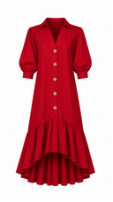 Red Chloe Promenade Maxi Dress