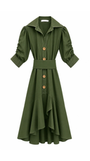 Green Chloe Promenade Maxi Dress