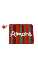 Amore Striped Coin Purse