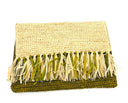 Coco Raffia Clutch with Fringe Trim