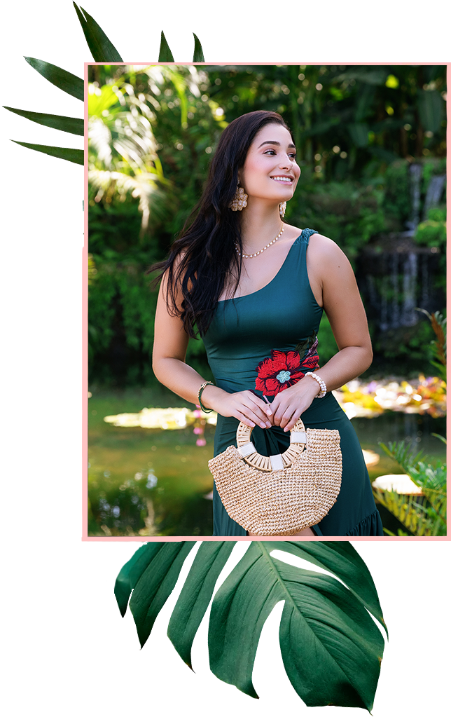 Portrait of a model wearing a bikini